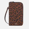 Ganni Women's Leopard Print Phone Bag - Toffee - Image 1