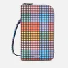 Ganni Women's Check Print Phone Bag - Multicolour - Image 1