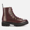 Grenson Women's Exclusive to Coggles Nanette Leather Hiking Style Boots - Burgundy - Image 1