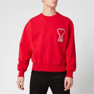AMI Men's De Coeur Sweatshirt - Rouge