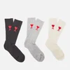 AMI Men's De Coeur Socks - Multi - Image 1