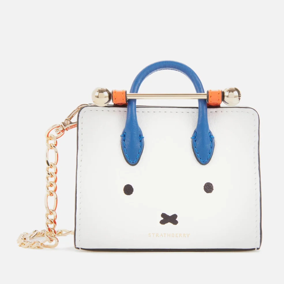 Strathberry X Miffy Women's Face Miniature Tote - White/Cobalt/Maple Image 1