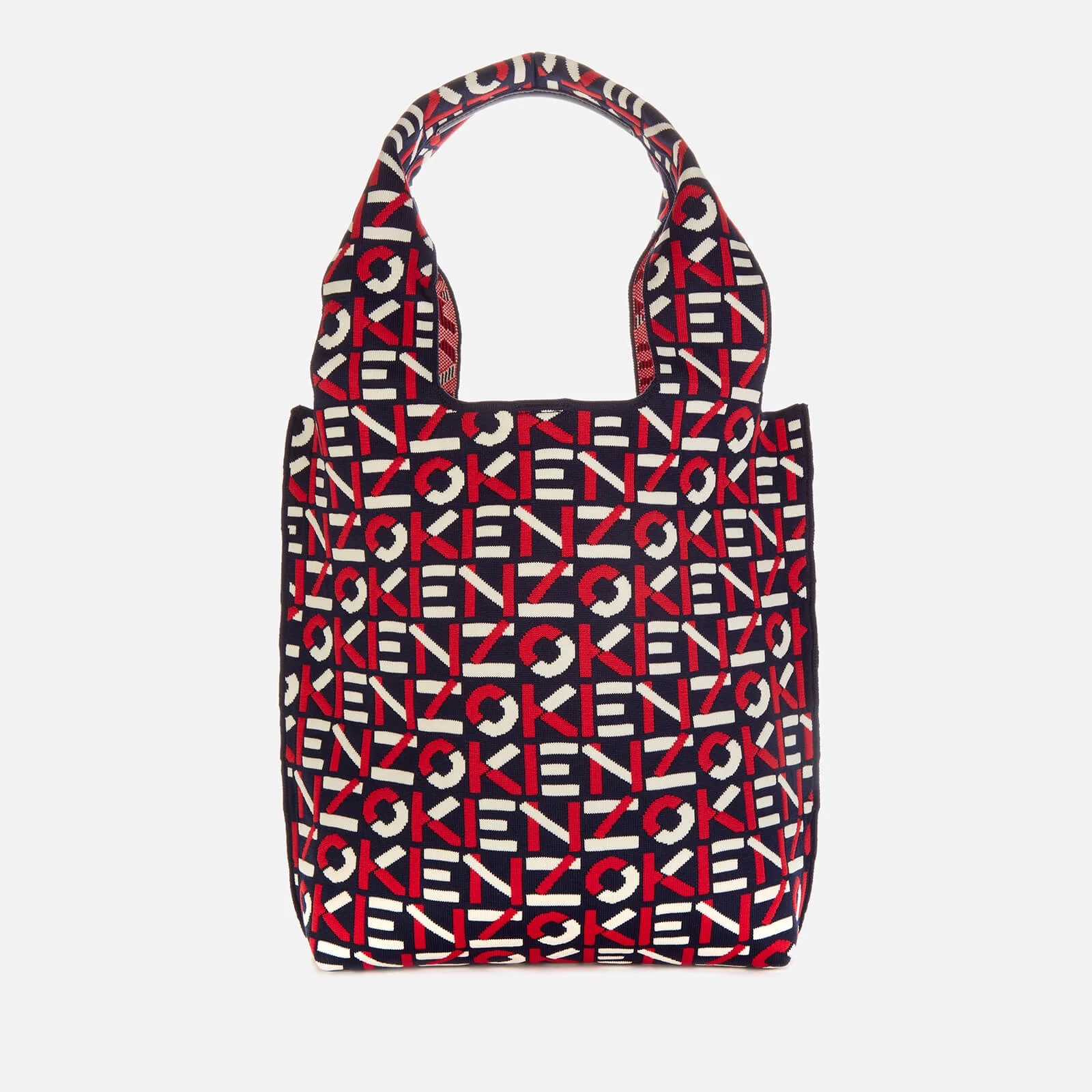 KENZO Women's Recycled Monogram Small Tote Bag - Medium Red Image 1