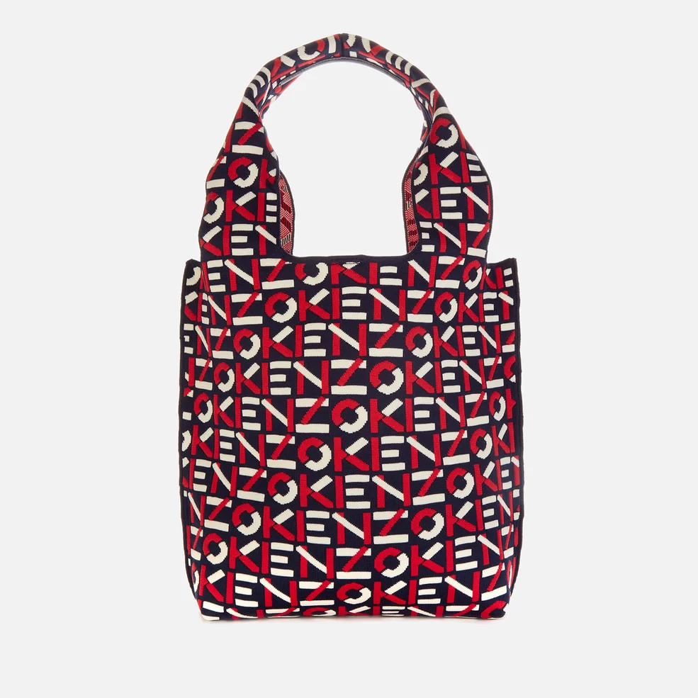 KENZO Women's Recycled Monogram Small Tote Bag - Medium Red Image 1