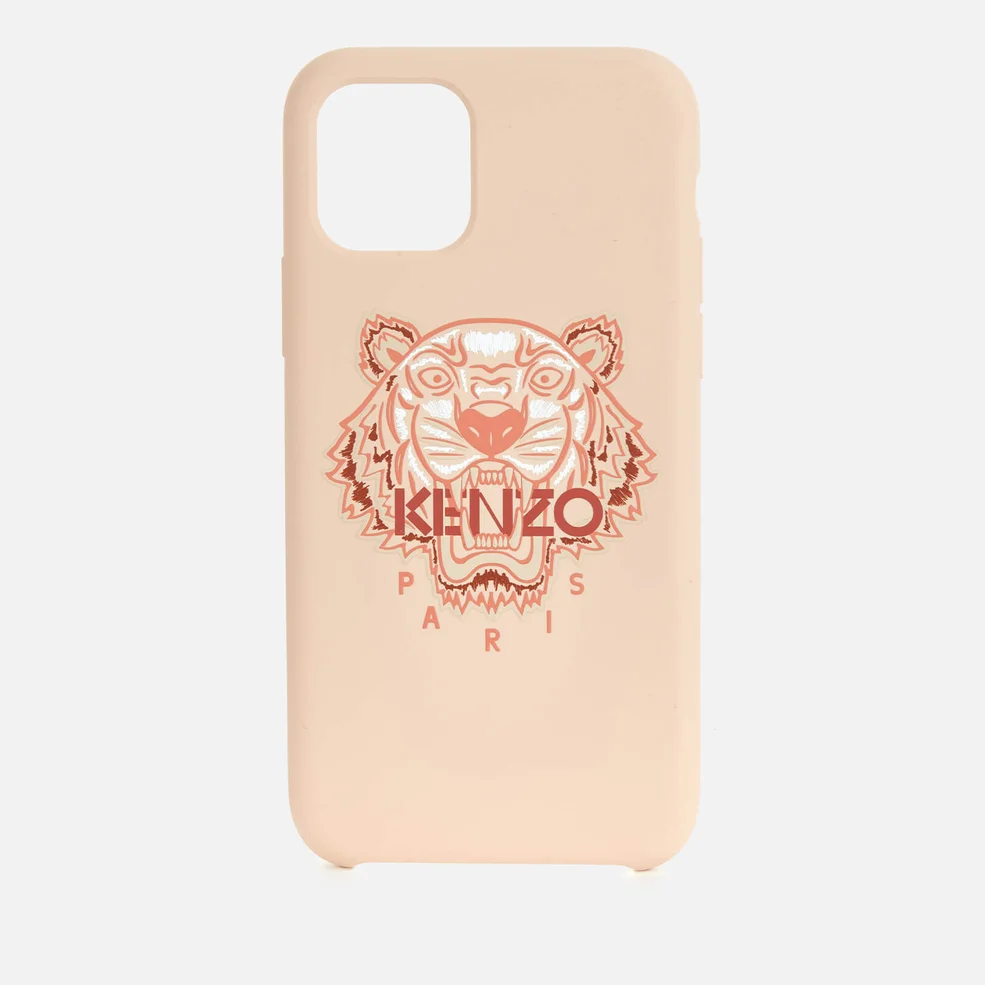 KENZO iPhone 11 Pro Silicone Tiger Phone Case - Pastel Pink Image 1