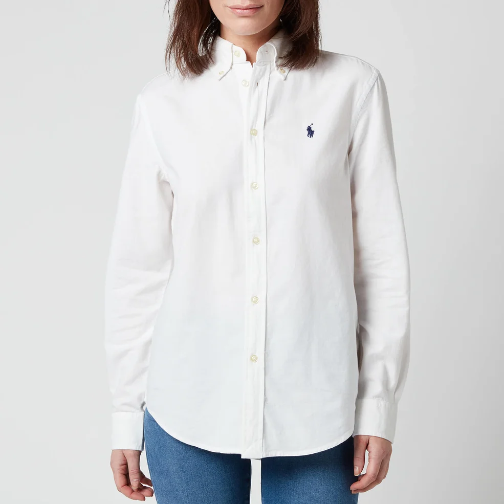 Polo Ralph Lauren Women's Relaxed Logo Shirt - White Image 1