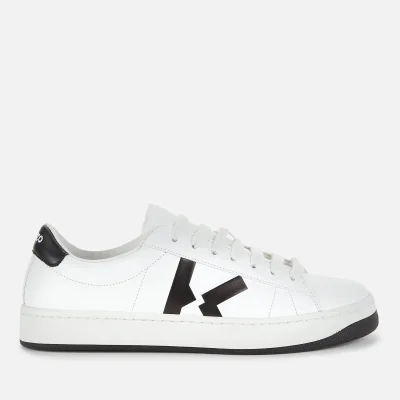 KENZO Women's Logo Leather Low Top Trainers - White