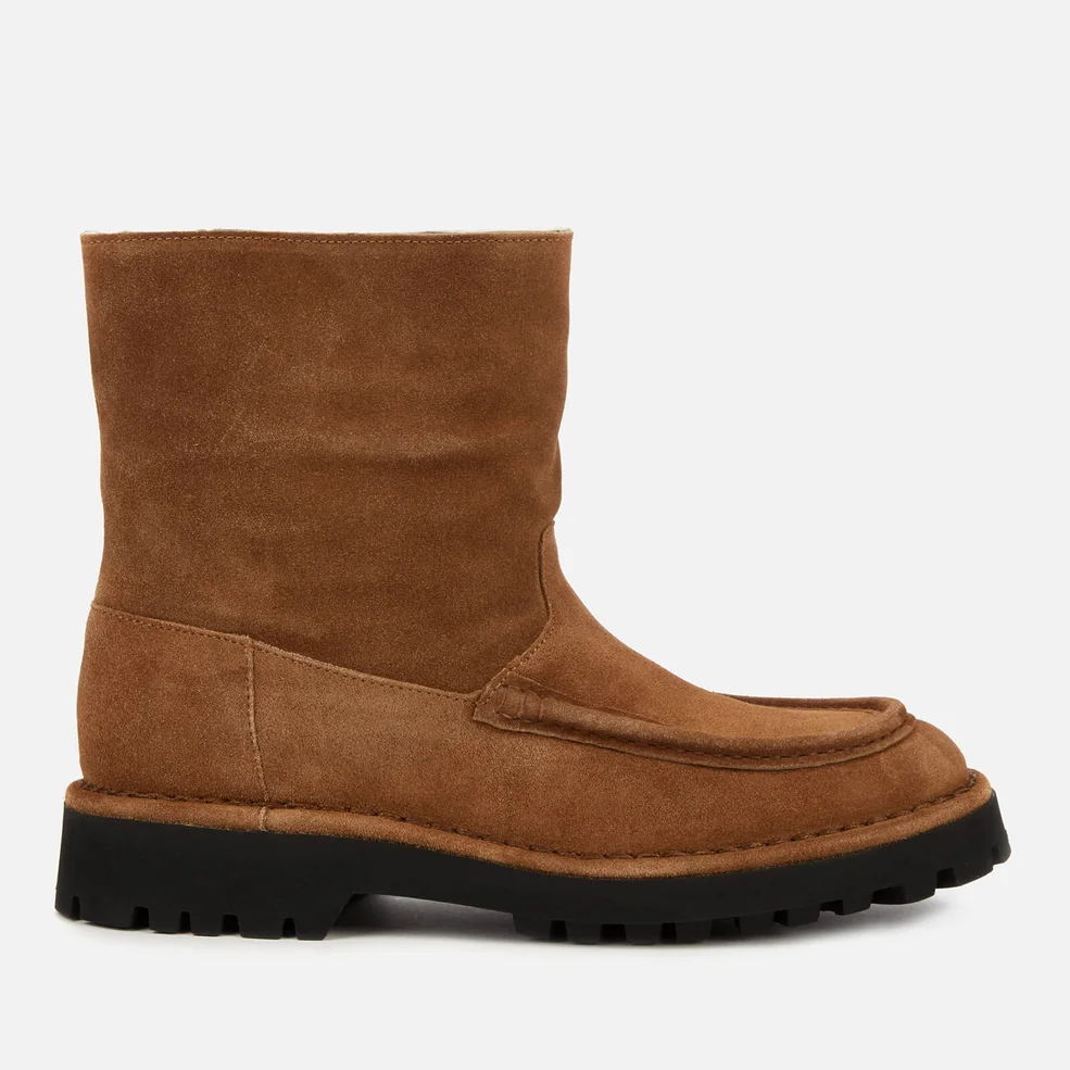 KENZO Women's K-Mount Suede/Shearling Lined Boots - Brown Image 1