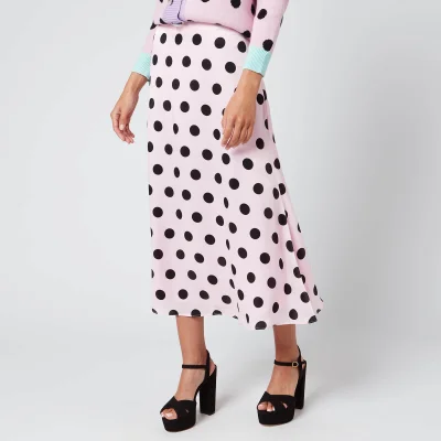 Olivia Rubin Women's Penelope Skirt - Black/Pink Polka Dot