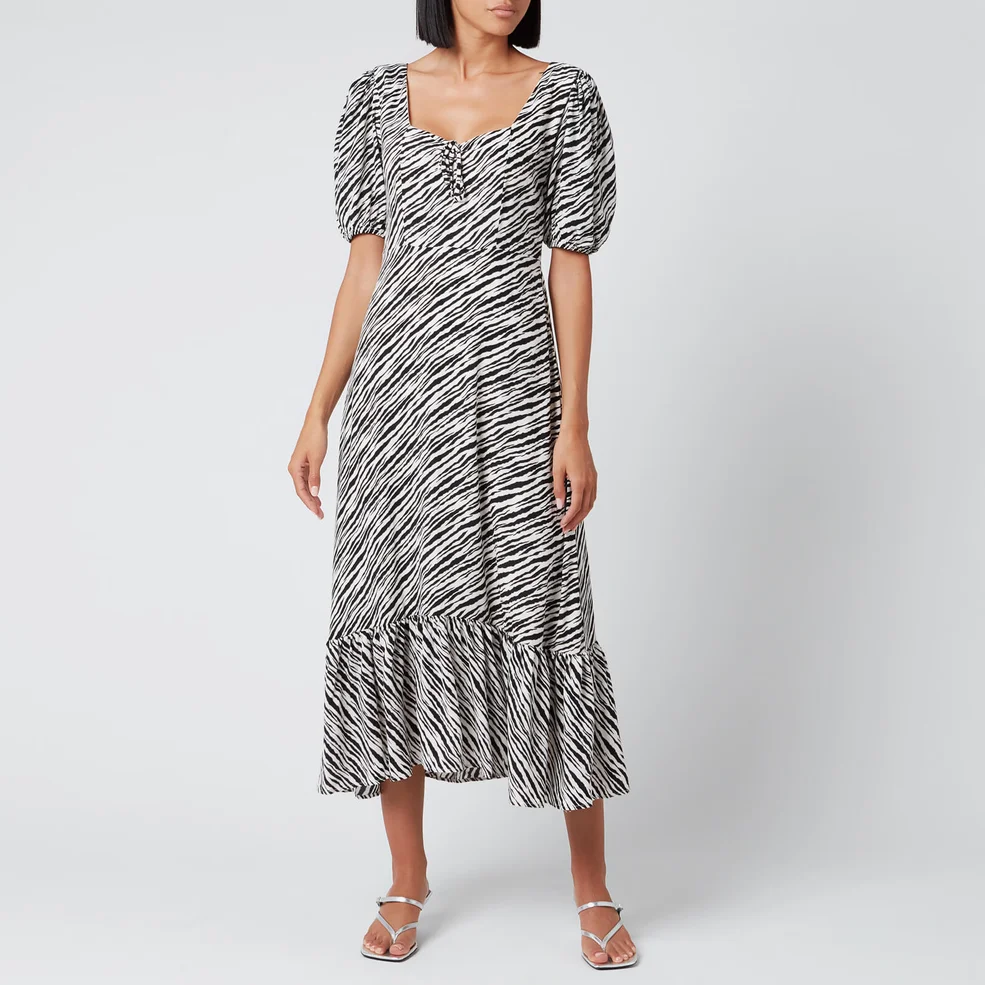Faithfull The Brand Women's Gabriela Midi Dress - Blance Animal Print Image 1