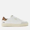 Axel Arigato Women's Clean 90 Triple Animal Leather Cupsole Trainers - White/Leopard/Cremino - Image 1