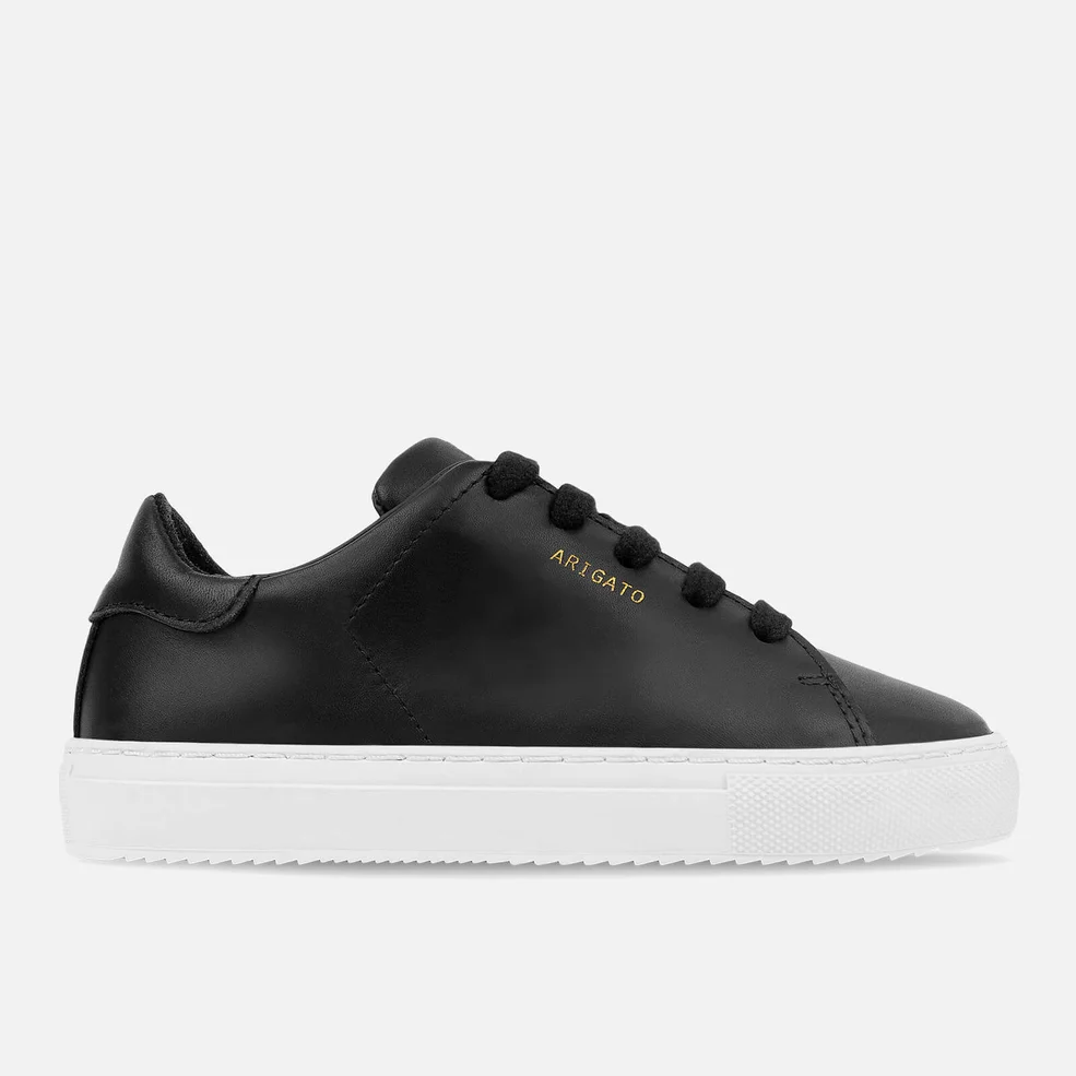 Axel Arigato Kids' Clean 90 Leather Cupsole Trainers - Black Image 1