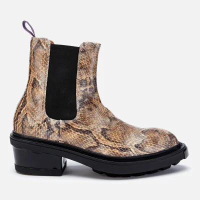 Eytys Nikita Leather Python Print Chelsea Boots - Multi