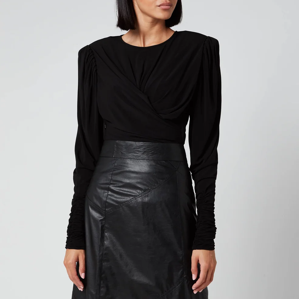 Marant Etoile Women's Gimli Jersey Long Sleeve Top - Black Image 1