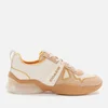 Coach Women's Citysole Leather/Terrycloth Running Style Trainers - Chalk/Tumeric - Image 1