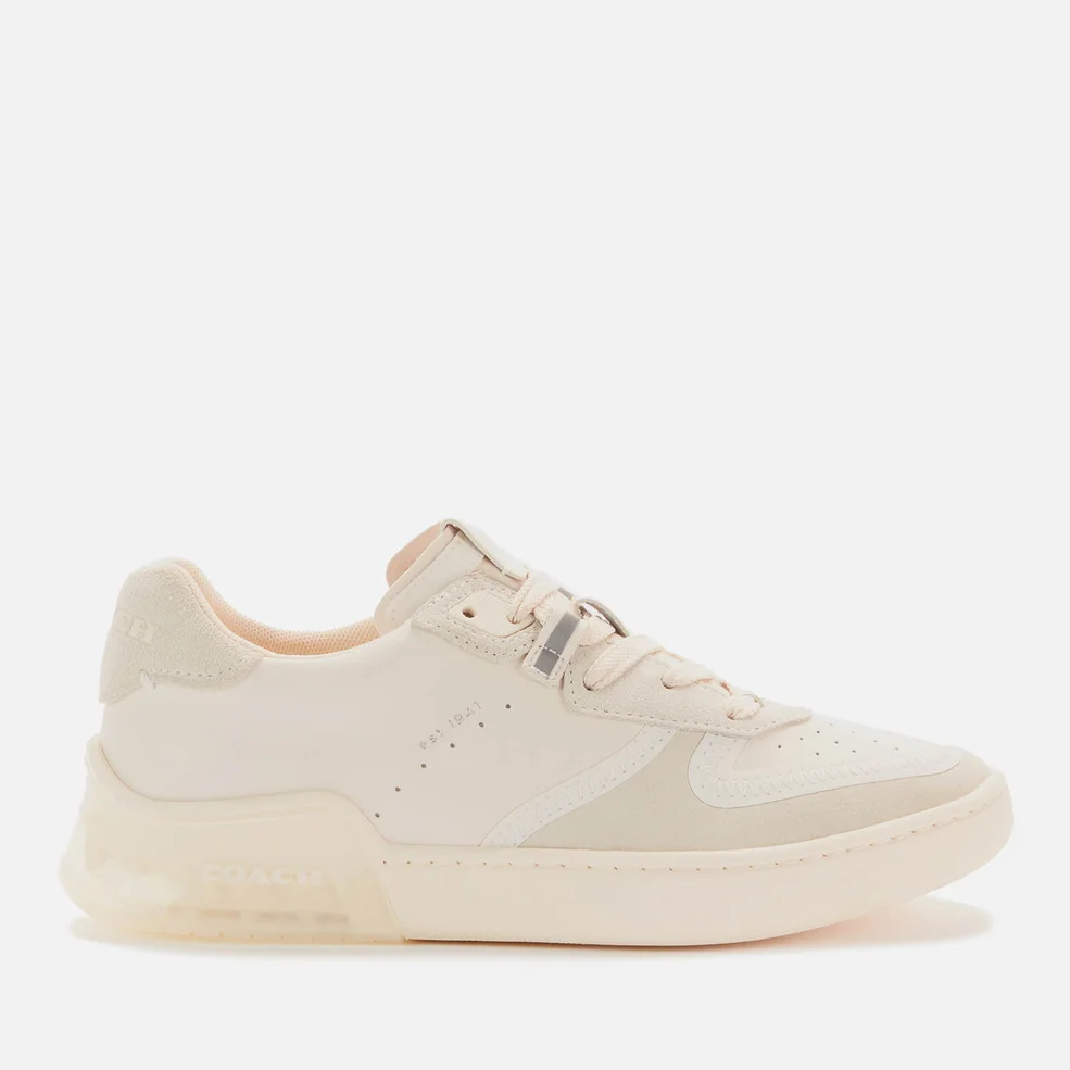 Coach Women's Citysole Suede/Leather Court Trainers - Chalk Image 1