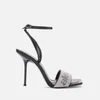 Alexander Wang Women's Julie Barely There Heeled Sandals - Black/Clear Crystal - Image 1