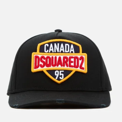 Dsquared2 Men's Patch Embroidered Cap - Black