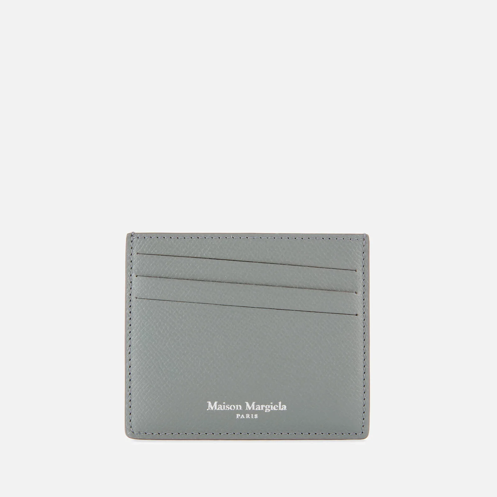 Maison Margiela Men's Leather Cardholder - Wrought Iron Image 1