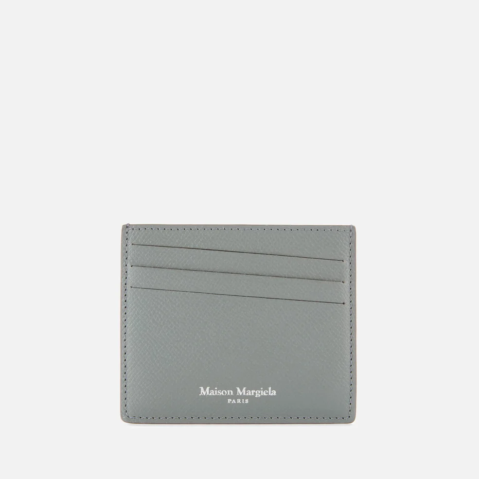 Maison Margiela Men's Leather Cardholder - Wrought Iron Image 1
