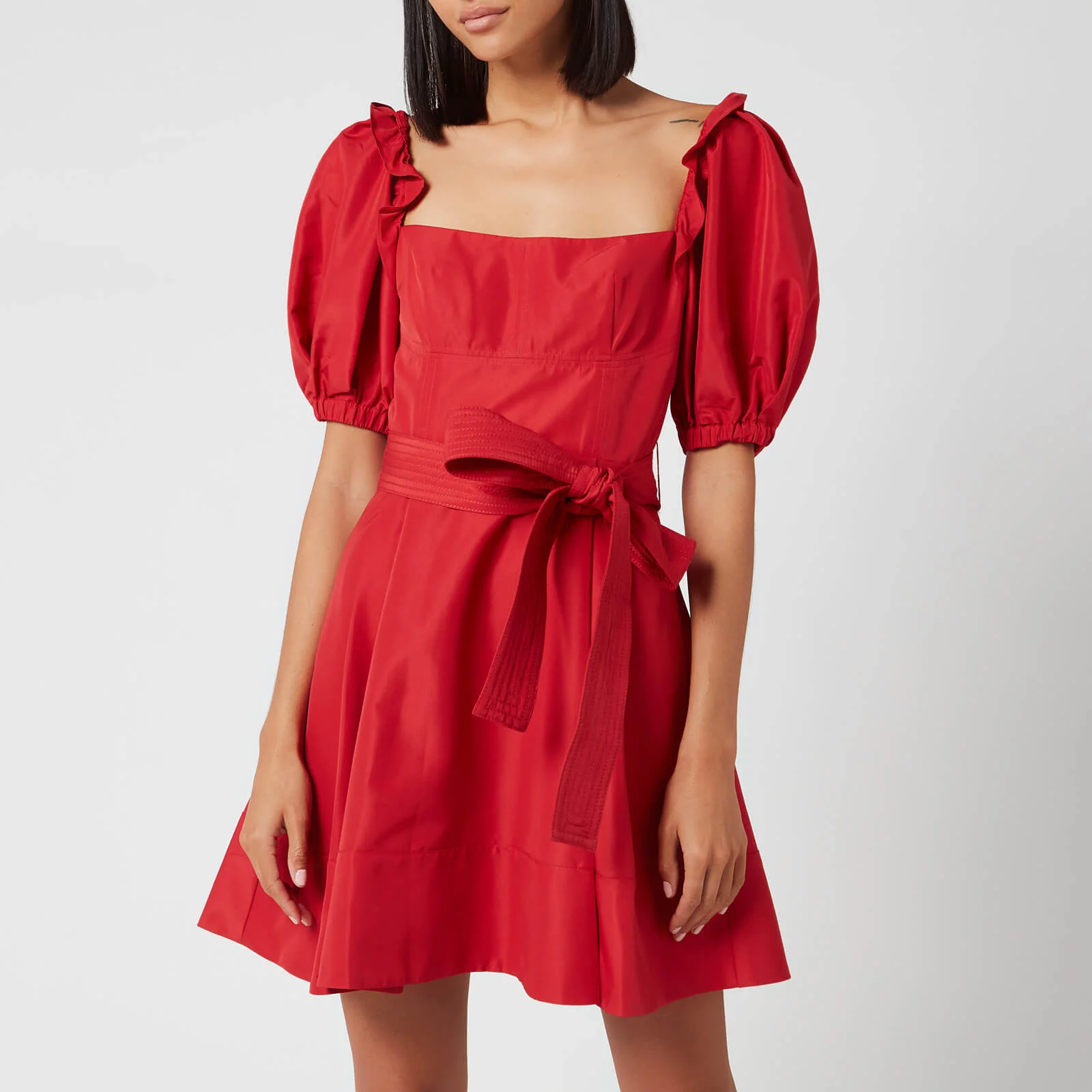 Self-Portrait Women's Taffeta Mini Dress - Red Image 1