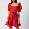 Self-Portrait Women's Taffeta Mini Dress - Red - Image 1