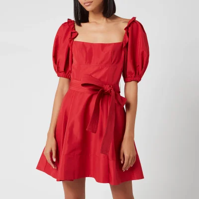 Self-Portrait Women's Taffeta Mini Dress - Red