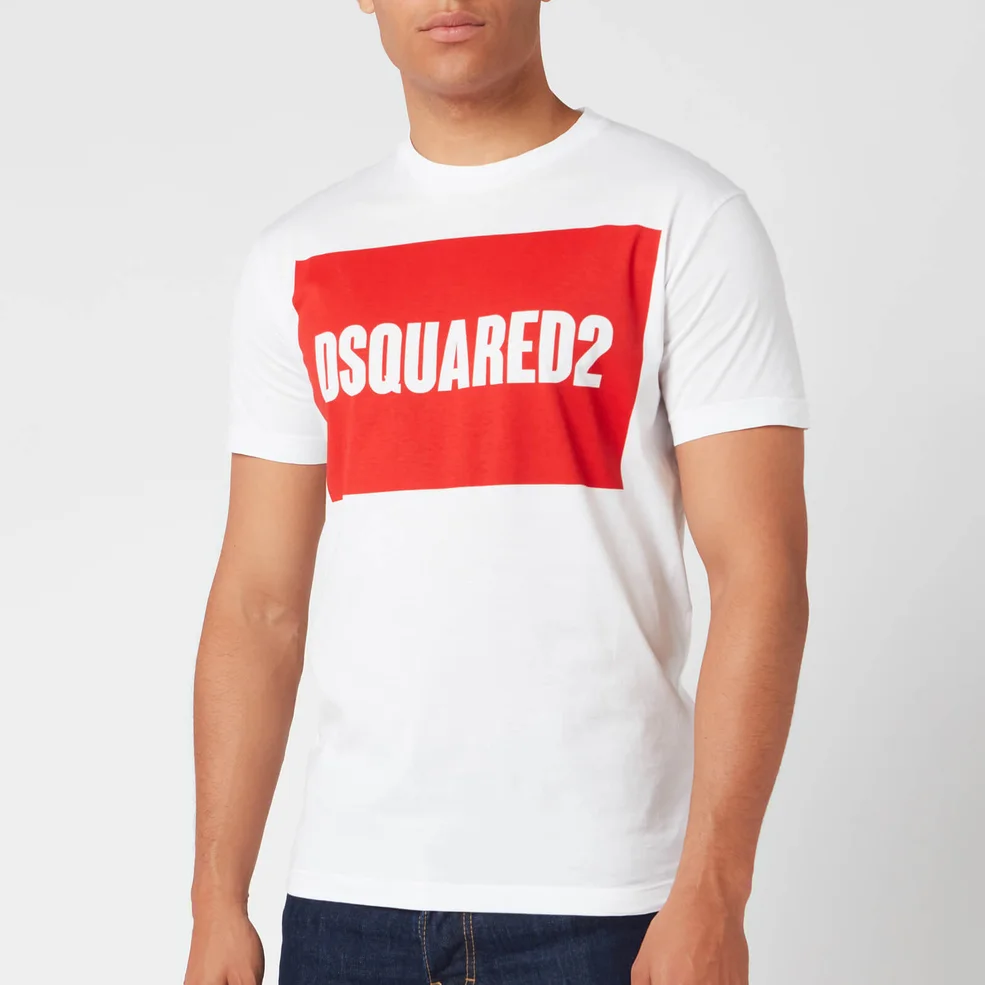 Dsquared2 Men's Cool Fit Box Logo T-Shirt - White Image 1