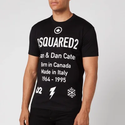 Dsquared2 Men's Cool Fit Text Logo T-Shirt - Black