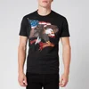 Dsquared2 Men's Eagle and Flag Cool Fit T-Shirt - Black - Image 1