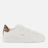 Golden Goose Women's Pure Star Leather Trainers - White/Brown/Leopard - Image 1