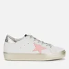 Golden Goose Women's Hi Star Leather Flatform Trainers - White/Pink Pastel/Silver/Gold - Image 1