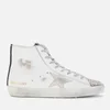 Golden Goose Women's Francy Leather Hi-Top Trainers - White/Brown Leopard/Ice Black - Image 1