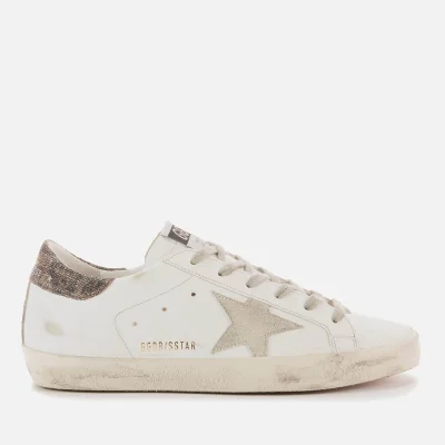 Golden Goose Women's Superstar Leather Trainers - White/Ice/Black Gold