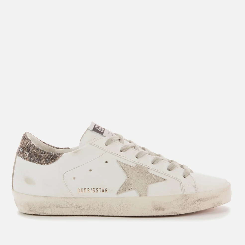 Golden Goose Women's Superstar Leather Trainers - White/Ice/Black Gold Image 1