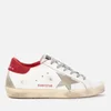 Golden Goose Women's Superstar Leather Trainers - White/Ice/Red - Image 1