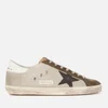 Golden Goose Men's Superstar Leather Trainers - Silver/Drill Green/Black/White - Image 1