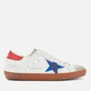 Golden Goose Men's Superstar Leather Trainers - White/Ice/Bluette/Red - Image 1