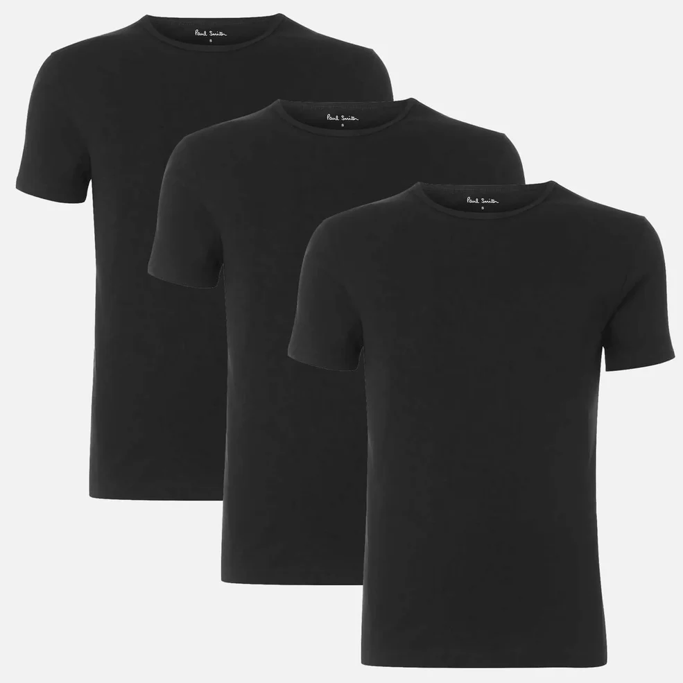 PS Paul Smith Men's 3-Pack Crewneck T-Shirts - Black Image 1