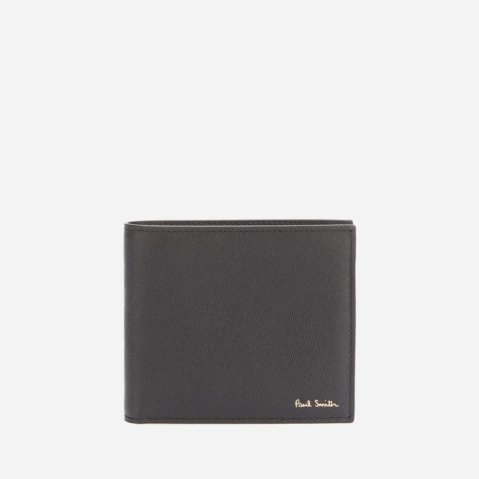 PS Paul Smith Men's Mini Printed Billfold Wallet - Black Image 1