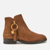 See By Chloé Women's Suede Flat Ankle Boots - Brown - Image 1