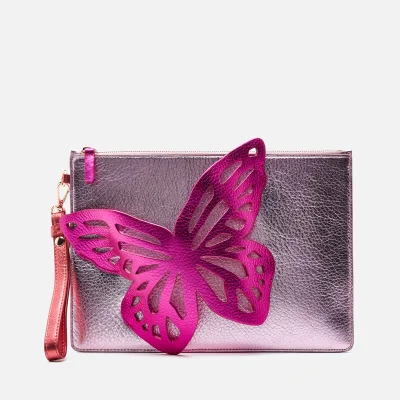 Sophia Webster Women's Flossy Butterfly Pouchette - Pink