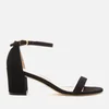 Stuart Weitzman Women's Simple Suede Block Heeled Sandals - Black - Image 1