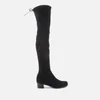Stuart Weitzman Women's Midland Suede Over The Knee Heeled Boots - Black - Image 1
