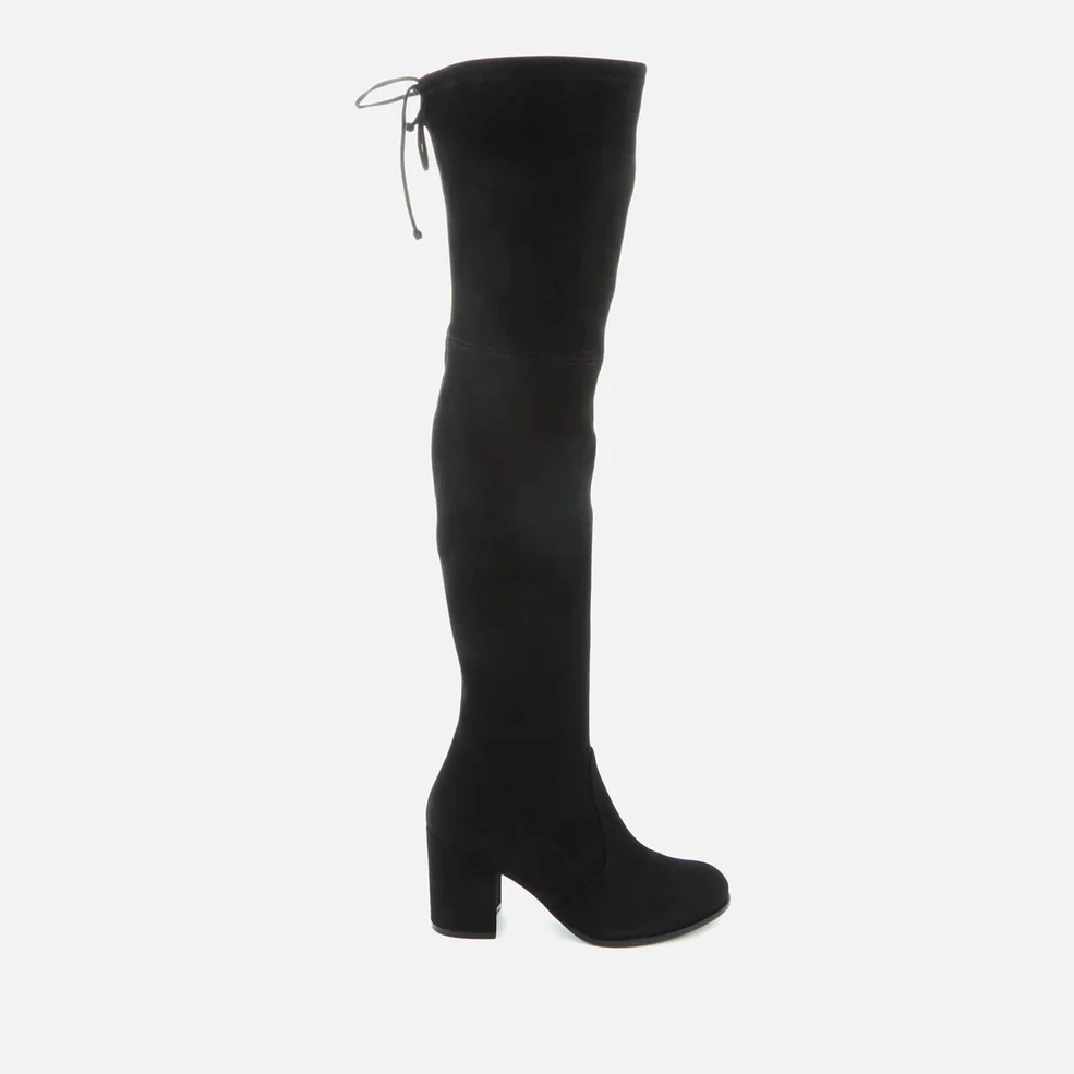 Stuart Weitzman Women's Tieland Suede Over The Knee Heeled Boots - Black Image 1