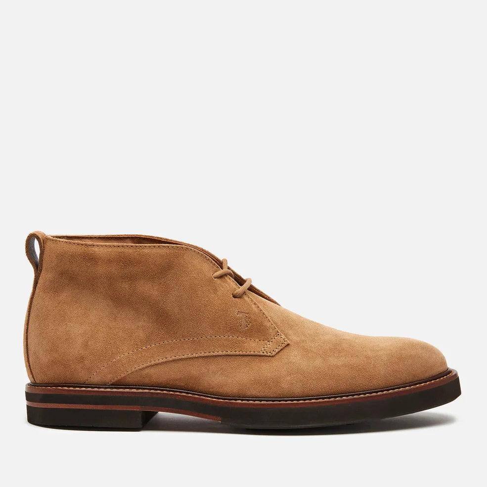 Tod's Men's Light Casual Suede Desert Boots - Cookie Image 1