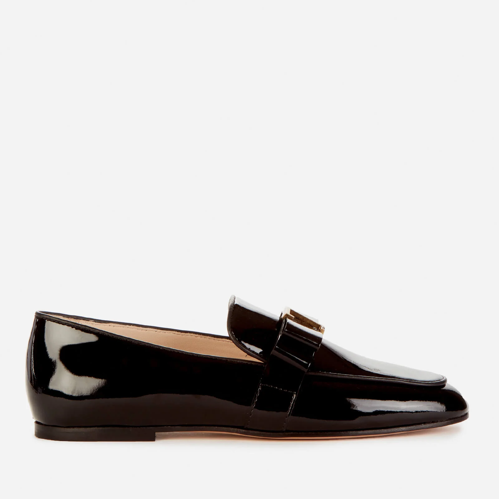 Tod's Women's T Bow Patent Leather Flats - Black Image 1