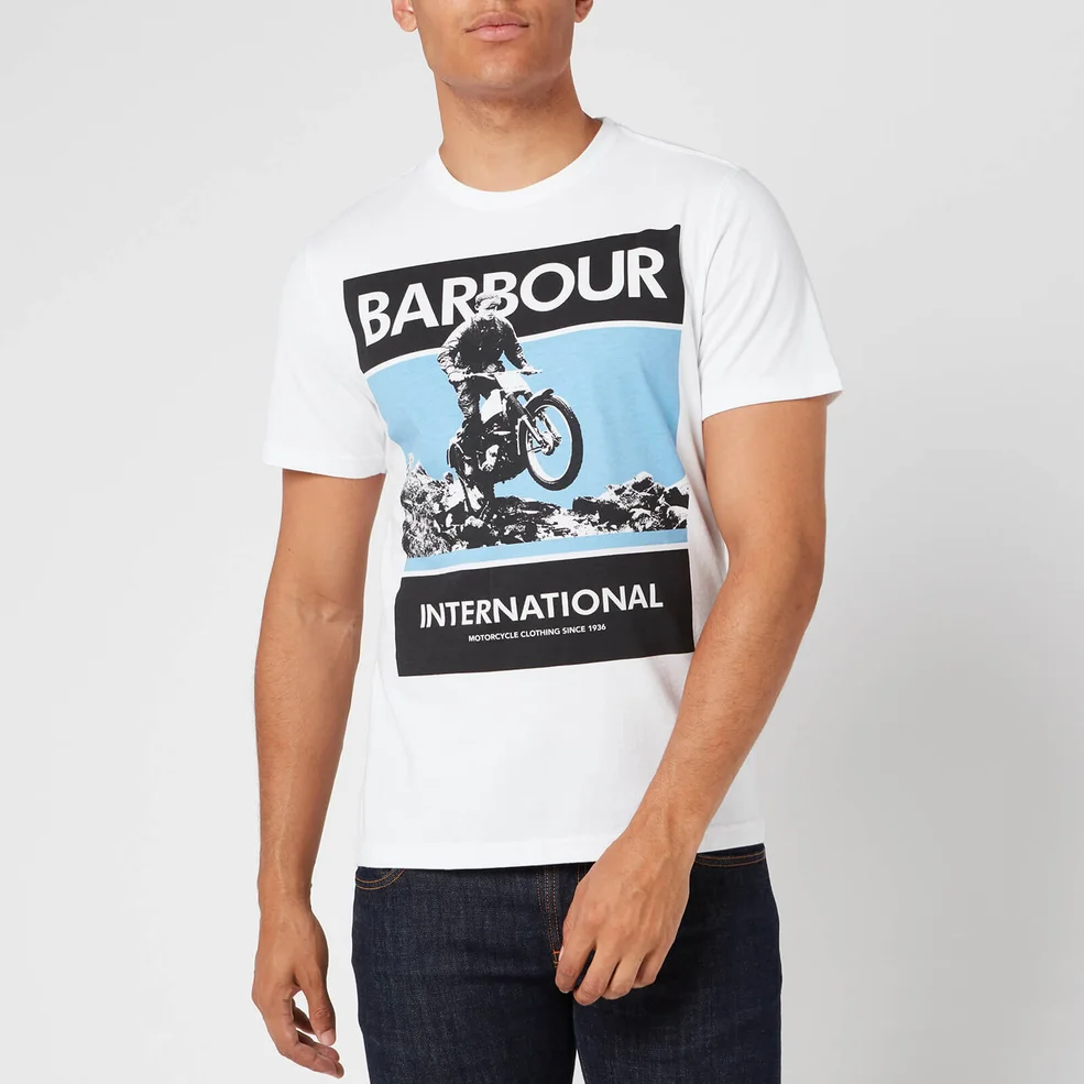 Barbour International Men's Frame T-Shirt - White Image 1