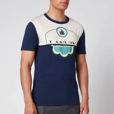 Lanvin Men's Colour Block T-Shirt - Navy Blue
