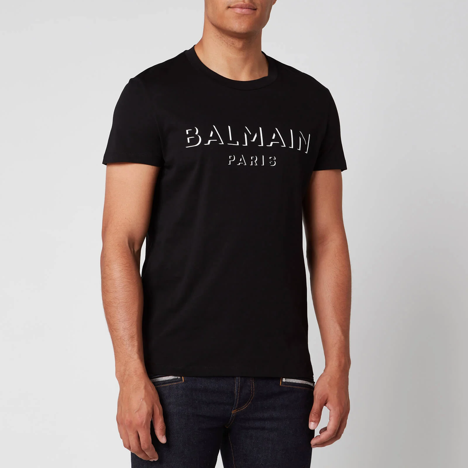 Balmain Men's 3D Logo T-Shirt - Black Image 1